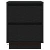 vidaXL Cabinet de chevet avec tiroir Ch&ecirc;ne noir 39 x 34,5 x 50 cm
