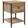 vidaXL Table de chevet Ch&ecirc;ne artisanal 34 x 35,5 x 45 cm