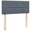 vidaXL Sommier &agrave; lattes de lit et matelas gris fonc&eacute; 120x190cm velours