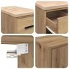 vidaXL Armoires garage 2 pcs ch&ecirc;ne artisanal bois d'ing&eacute;nierie