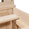 vidaXL Lit biblioth&egrave;que sans matelas 140x190 cm bois de pin massif