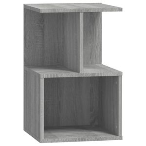 vidaXL Table de chevet Sonoma gris 35x35x55 cm Bois d'ing&eacute;nierie