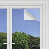vidaXL Film solaire r&eacute;fl&eacute;chissant statique Argent&eacute; 90 x 500 cm PVC