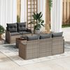 vidaXL Ensemble de canap&eacute; de jardin avec coussin 6 pcs Gris