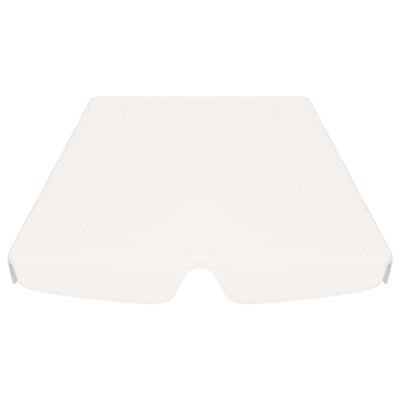 vidaXL Toit de rechange de balançoire Blanc 188/168x110/145cm 270 g/m²