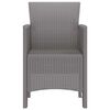 vidaXL Chaise de jardin 2 pcs Gris clair 53 x 49 x 85 cm PP