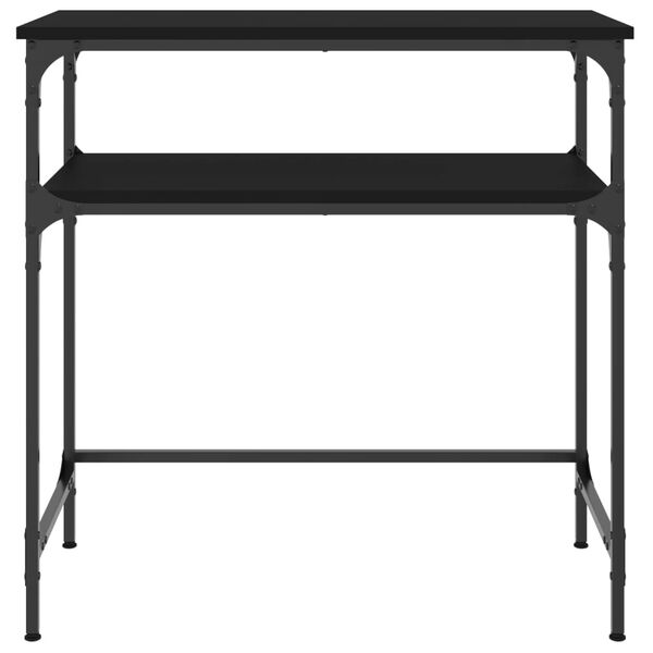 vidaXL Table console noir 75x35,5x75 cm bois d'ing&eacute;nierie