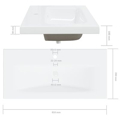 vidaXL Meubles de salle de bain blanc bois d'ingénierie