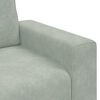 vidaXL Fauteuil Gris clair 60 cm Velours