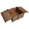 vidaXL Table basse 65x65x38 cm bois d'acajou massif