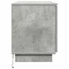 vidaXL Meuble TV Gris béton 100 x 38 x 49 cm Bois d'ingénierie