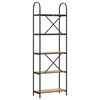 vidaXL &Eacute;tag&egrave;re Ch&ecirc;ne artisanal 60 x 30 x 183 cm Bois d'ing&eacute;nierie