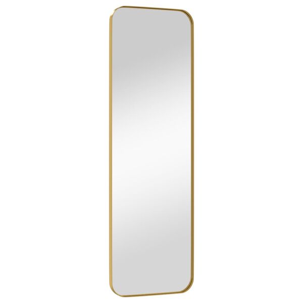 vidaXL Miroir mural Dor&eacute; 30x100 cm Rectangulaire
