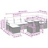 vidaXL Ensemble de canap&eacute; de jardin 8 pcs Noir Poly rotin