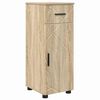 vidaXL Ensemble de mobilier de salle de bain 4 pcs Ch&ecirc;ne Sonoma