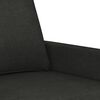 vidaXL Canap&eacute; &agrave; 2 places Noir 140 cm Tissu