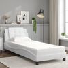 vidaXL Cadre de lit sans matelas Zadar blanc 90x200 cm similicuir