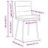 vidaXL Chaises &agrave; manger lot de 6 vert fonc&eacute; velours