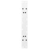 vidaXL Pieds de table basse en forme de A, 2 pi&egrave;ces, blanc, 60 x (42-43) cm, acier