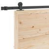 vidaXL Porte coulissante Naturel 100 x 208 cm Bois de pin massif