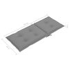 vidaXL Chaises inclinables de jardin et coussins lot de 6 Teck solide