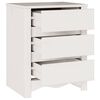 vidaXL Cabinet de chevet avec tiroir Drammen Blanc 45 x 35 x 56 cm