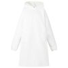 vidaXL Sweat &agrave; capuche couverture Blanc M Polaire et flanelle