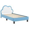 vidaXL Cadre de lit avec t&ecirc;te de lit Bleu 80 x 160 cm PU