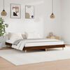 vidaXL Cadre de lit sans matelas ch&ecirc;ne marron 150x200 cm