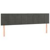 vidaXL Sommier &agrave; lattes de lit et matelas Gris fonc&eacute; 200x200cm Velours
