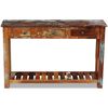 vidaXL Table console Bois de r&eacute;cup&eacute;ration massif 120x30x76 cm
