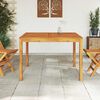 vidaXL Table &agrave; manger de jardin 110x110x75 cm bois d'acacia massif