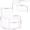 vidaXL Fauteuil inclinable rouge bordeaux tissu