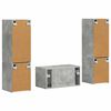 vidaXL Ensemble meuble TV 5 pcs Gris b&eacute;ton Bois d'ing&eacute;nierie