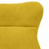 vidaXL Fauteuil relaxant Jaune 69 x 74 x 93 cm Velours