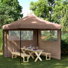 vidaXL Tente de f&ecirc;te Marron 292 x 292 x 315 cm Tissu Oxford