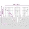 vidaXL Cl&ocirc;ture avec poteau Vert 0,4 x 10 m Acier et PVC