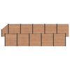 vidaXL Panneau de cl&ocirc;ture 11 pcs WPC et Aluminium Marron