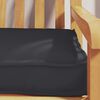 vidaXL Coussin de palette Noir 200 x 40 x 8 cm Tissu Oxford