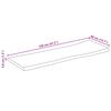 vidaXL Dessus de table bord vivant 120x40x3,8 cm bois de manguier brut