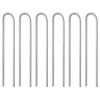 vidaXL Piquets de tente 6pcs en forme de U 337cm &Oslash;10mm acier galvanis&eacute;