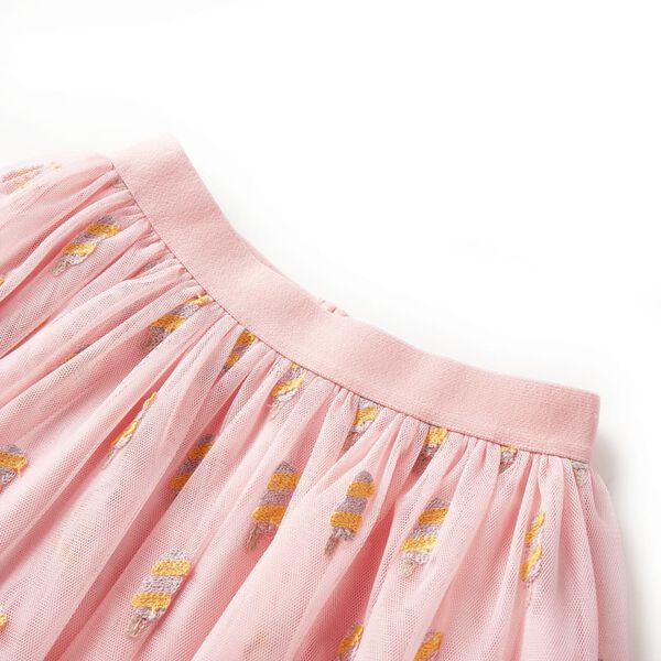 Jupe avec tulle pour enfants rose clair 92