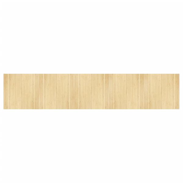 vidaXL Tapis rectangulaire naturel clair 100x500 cm bambou