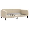 vidaXL Lit de repos cr&egrave;me 100x200 cm tissu