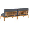 vidaXL Ensemble de Canap&eacute;s avec coussin Anthracite 240 x 80 x 69 cm