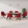 vidaXL Chaises &agrave; manger lot de 6 rouge bordeaux velours