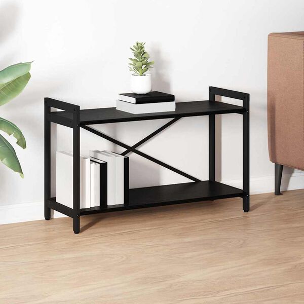 vidaXL &Eacute;tag&egrave;re Ch&ecirc;ne noir 40 x 30 x 85 cm Bois d'ing&eacute;nierie