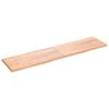 vidaXL Dessus de table bois massif trait&eacute; bordure assortie