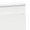 vidaXL Cadre de lit avec tête de lit Blanc 135 x 190 cm Pin massif