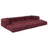vidaXL Canap&eacute; modulaire 3 pcs Marron tissu